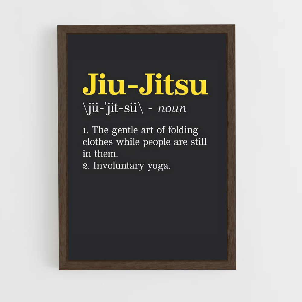Poster Ju-Jitsu Énergique – affiche Jiu-jitsu brésilien (vue 5)
